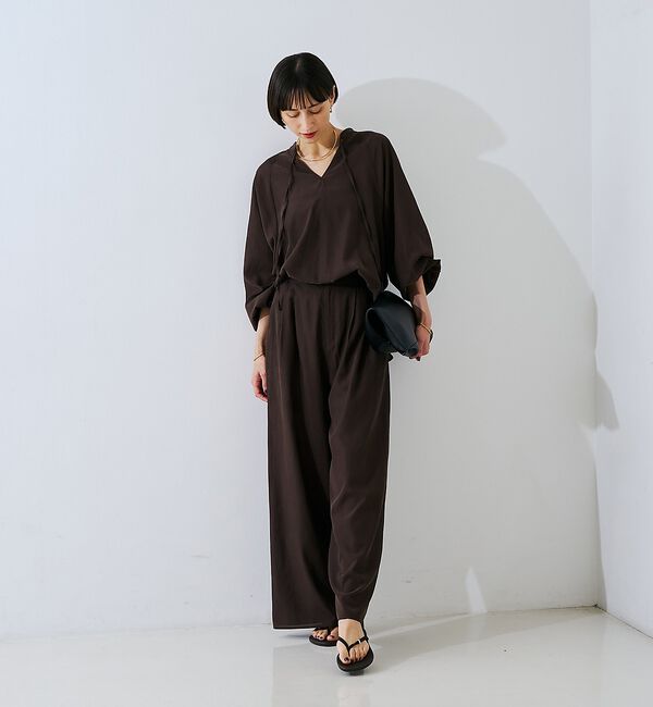 Rouge vif「【セットアップ対応】フィブリルイージーパンツ/ウエストゴム」|その他|