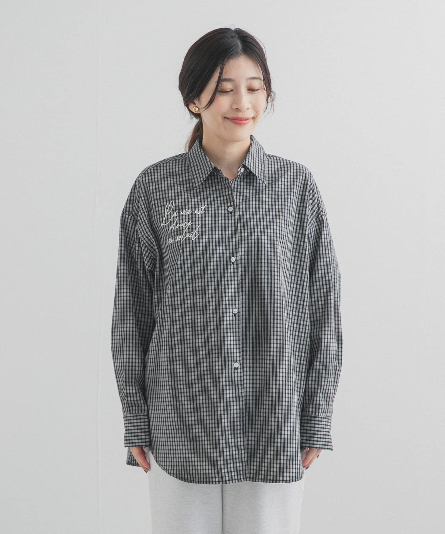 URBAN RESEARCH DOORS「刺繍チェックシャツ」|シャツ・ブラウス|