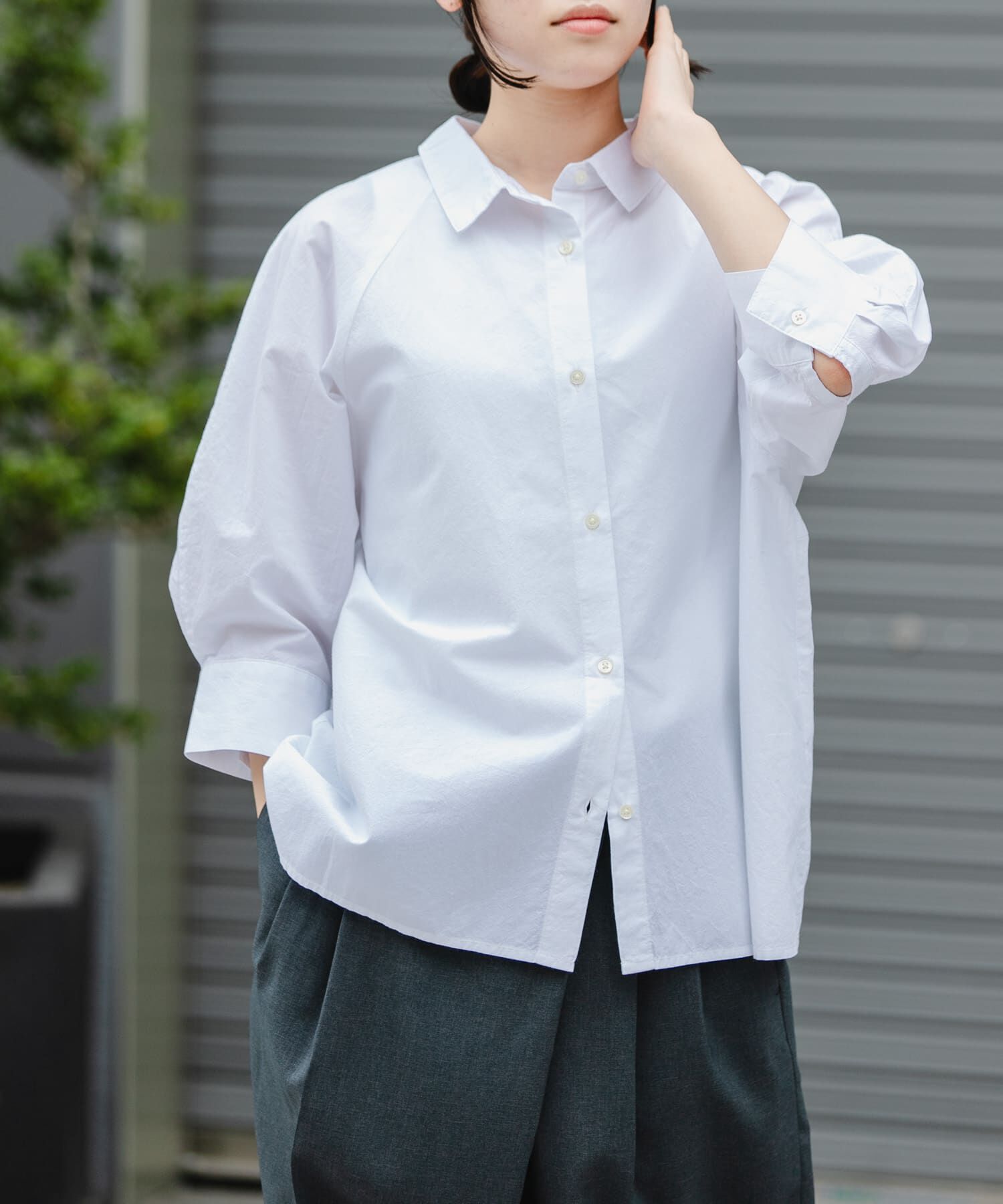 URBAN RESEARCH DOORS「FORK&SPOON　レギュラーカラーバレルシャツ」|シャツ・ブラウス|