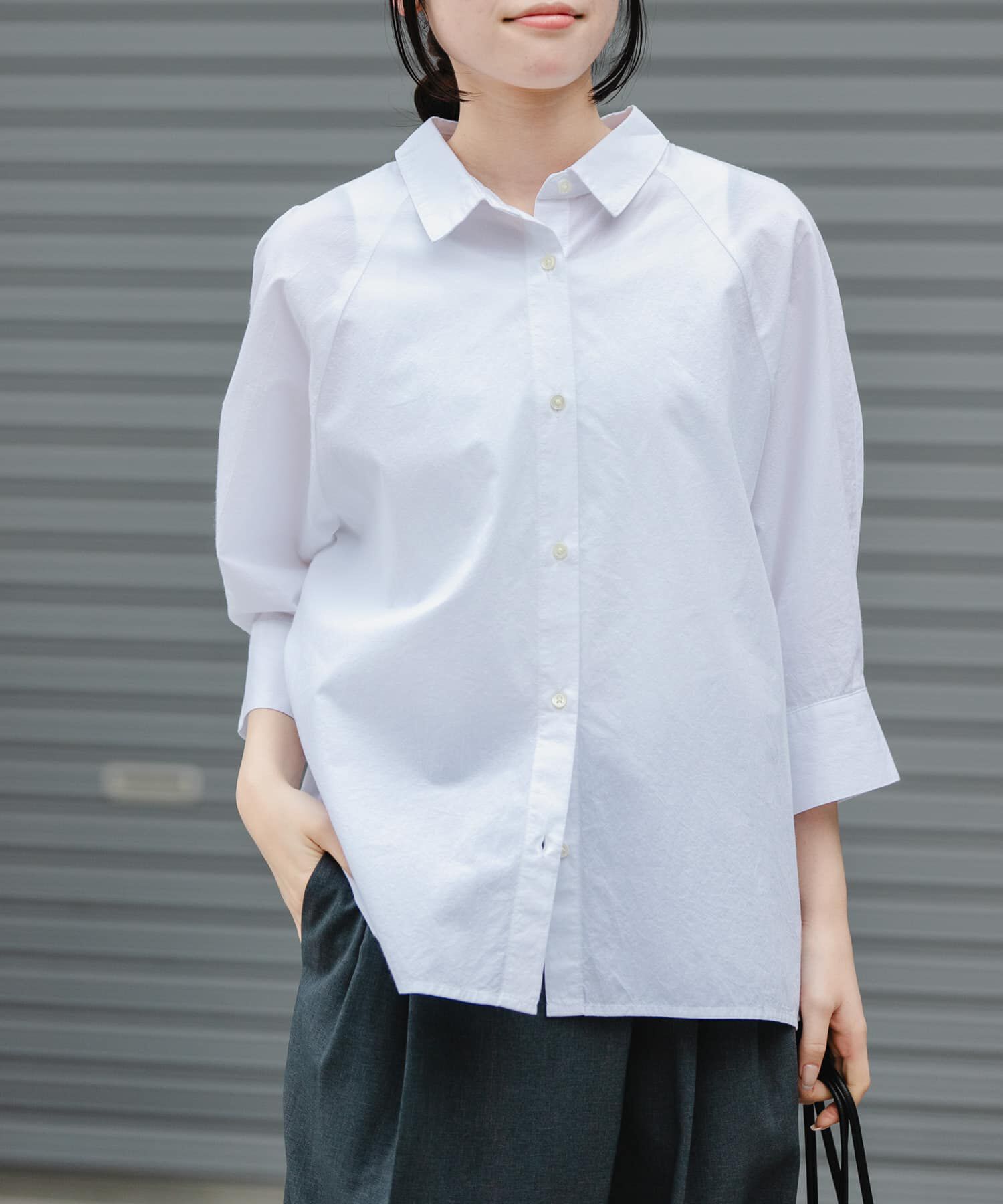 URBAN RESEARCH DOORS「FORK&SPOON　レギュラーカラーバレルシャツ」|シャツ・ブラウス|