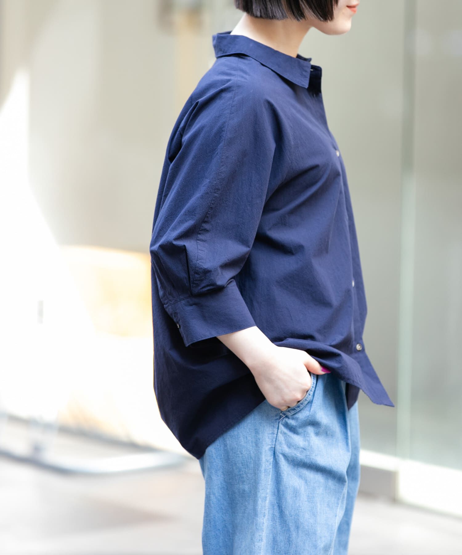 URBAN RESEARCH DOORS「FORK&SPOON　レギュラーカラーバレルシャツ」|シャツ・ブラウス|