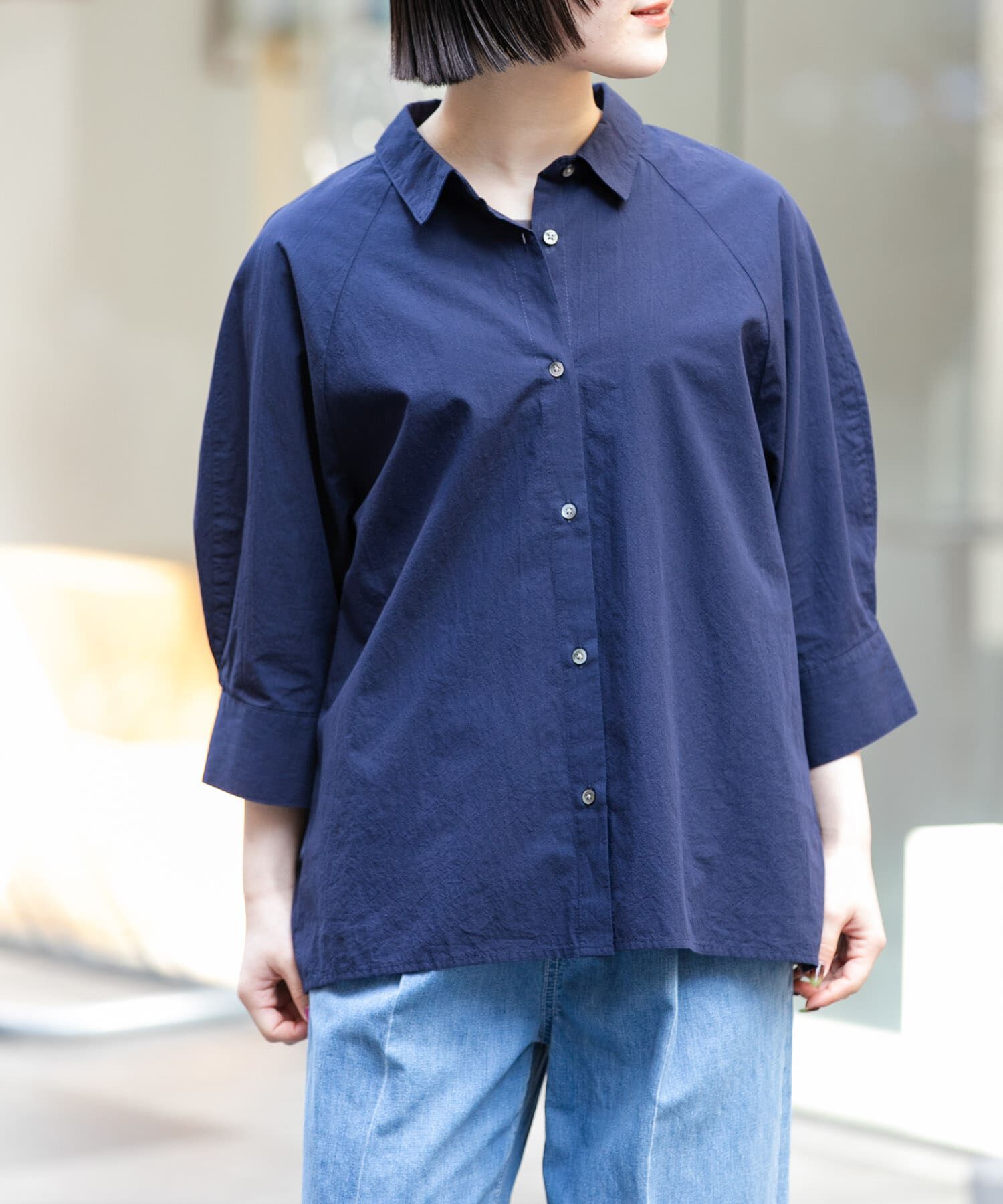 URBAN RESEARCH DOORS「FORK&SPOON　レギュラーカラーバレルシャツ」|シャツ・ブラウス|
