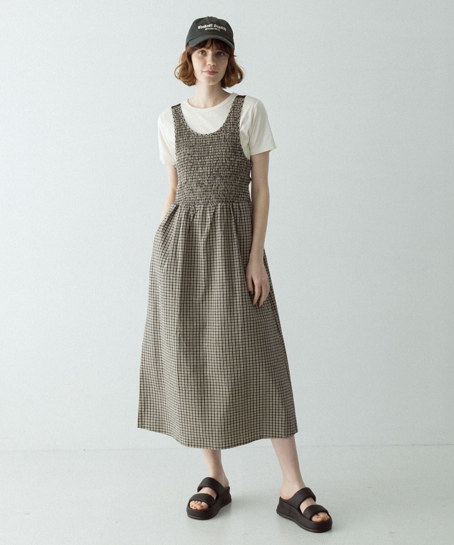 Sonny Label 「サマーチェックシャーリングキャミワンピース」|ワンピース|
