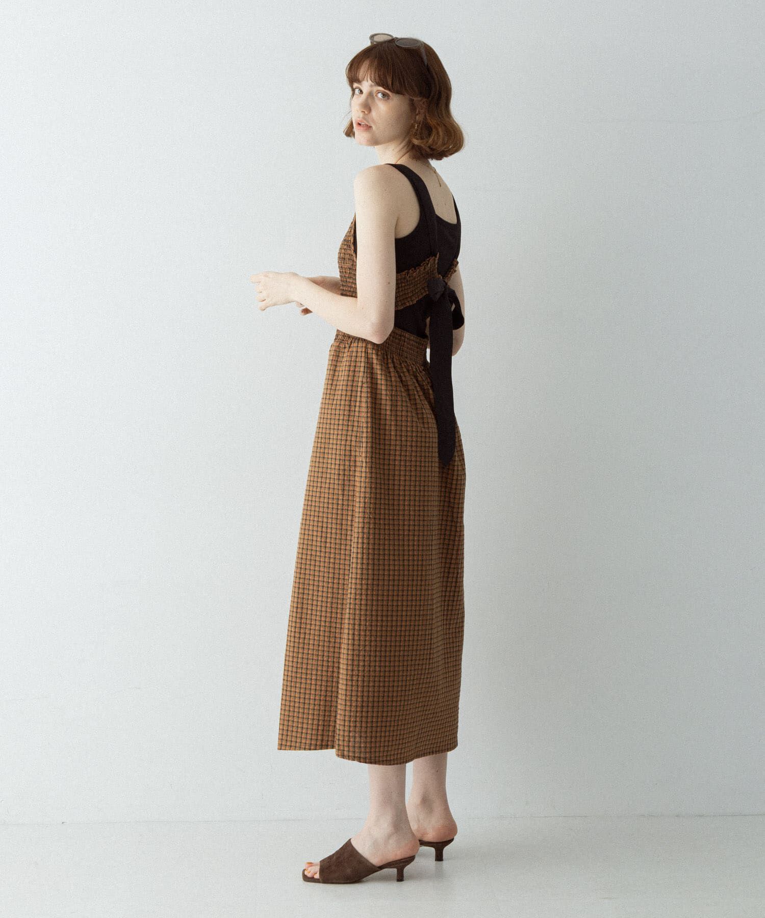 Sonny Label 「サマーチェックシャーリングキャミワンピース」|ワンピース|