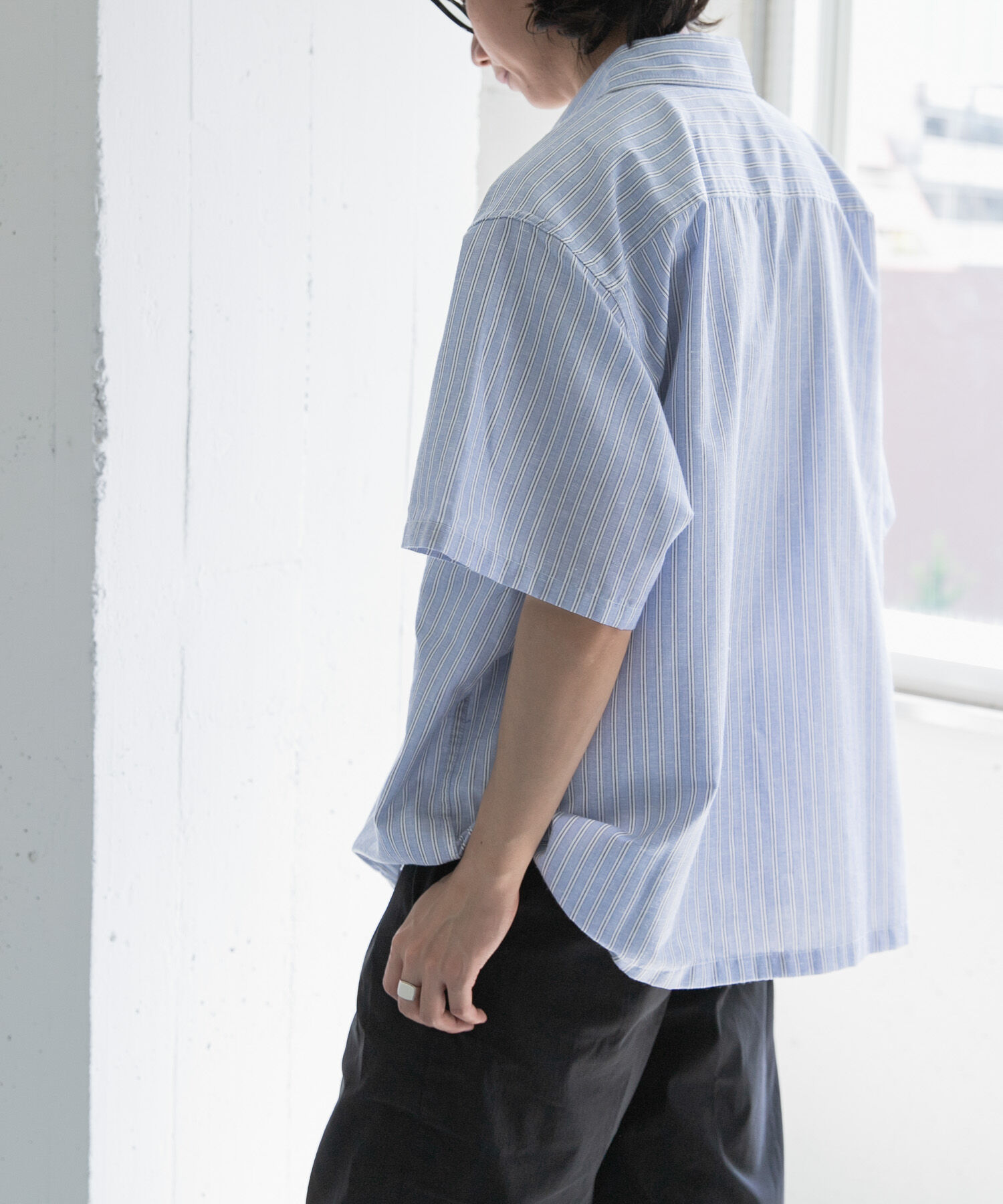URBAN RESEARCH DOORS「FORK&SPOON　Wポケットショートスリーブシャツ」|シャツ・ブラウス|