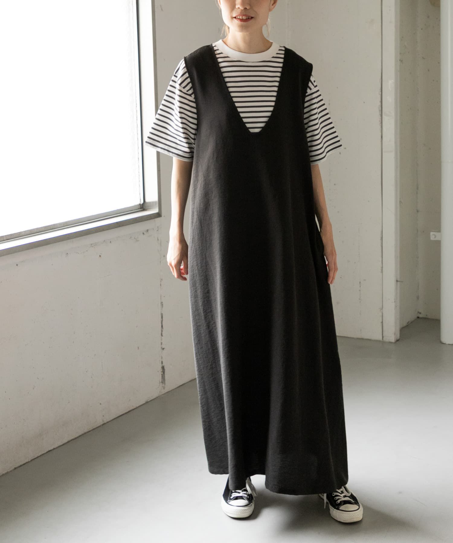 URBAN RESEARCH DOORS「FORK&SPOON　テントラインワンピース」|ワンピース|