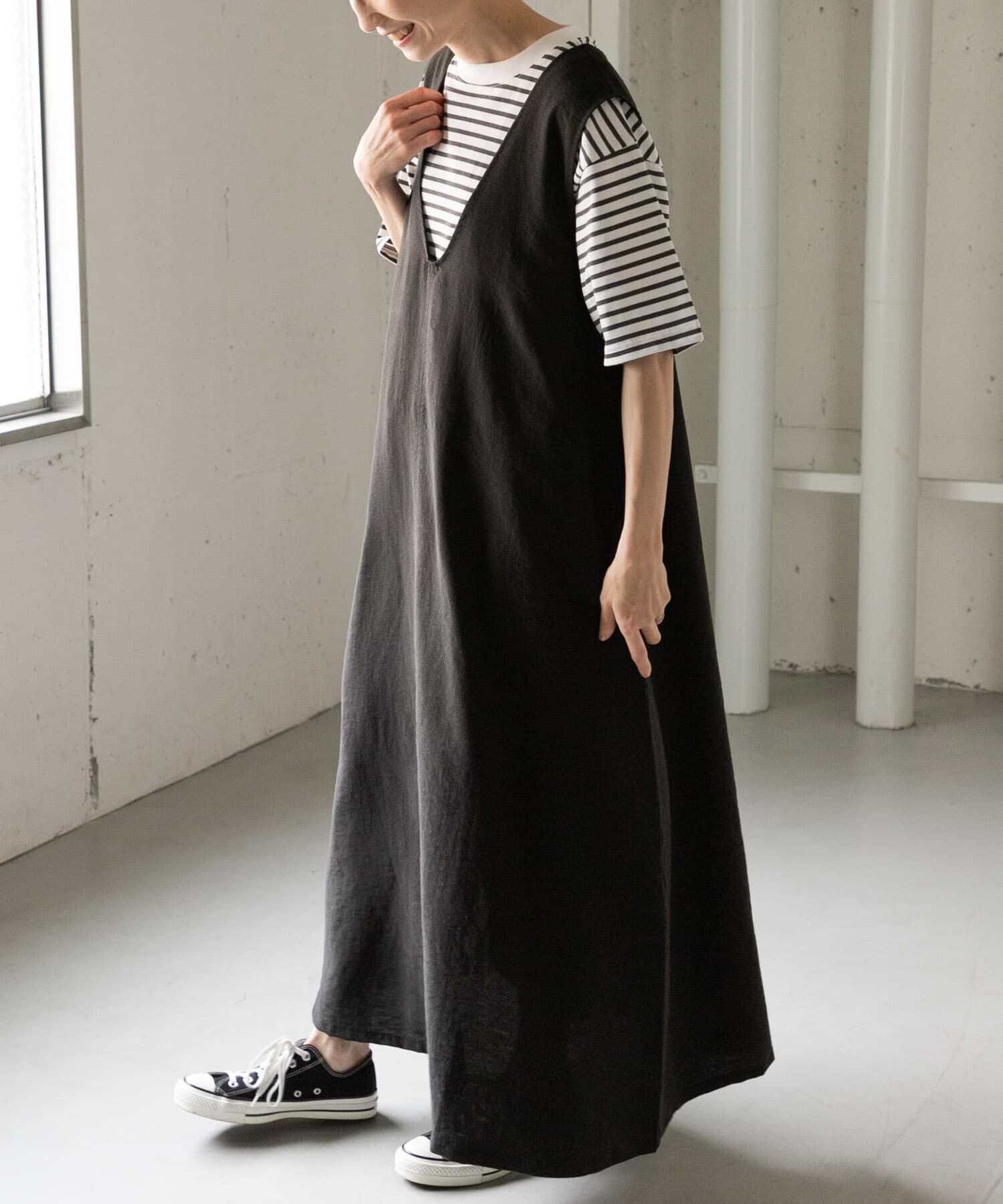 URBAN RESEARCH DOORS「FORK&SPOON　テントラインワンピース」|ワンピース|