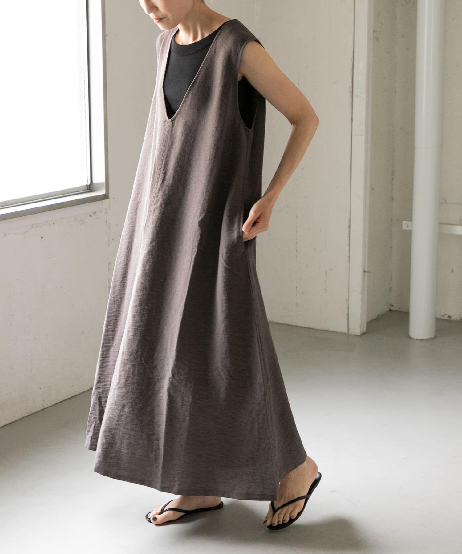 URBAN RESEARCH DOORS「FORK&SPOON　テントラインワンピース」|ワンピース|