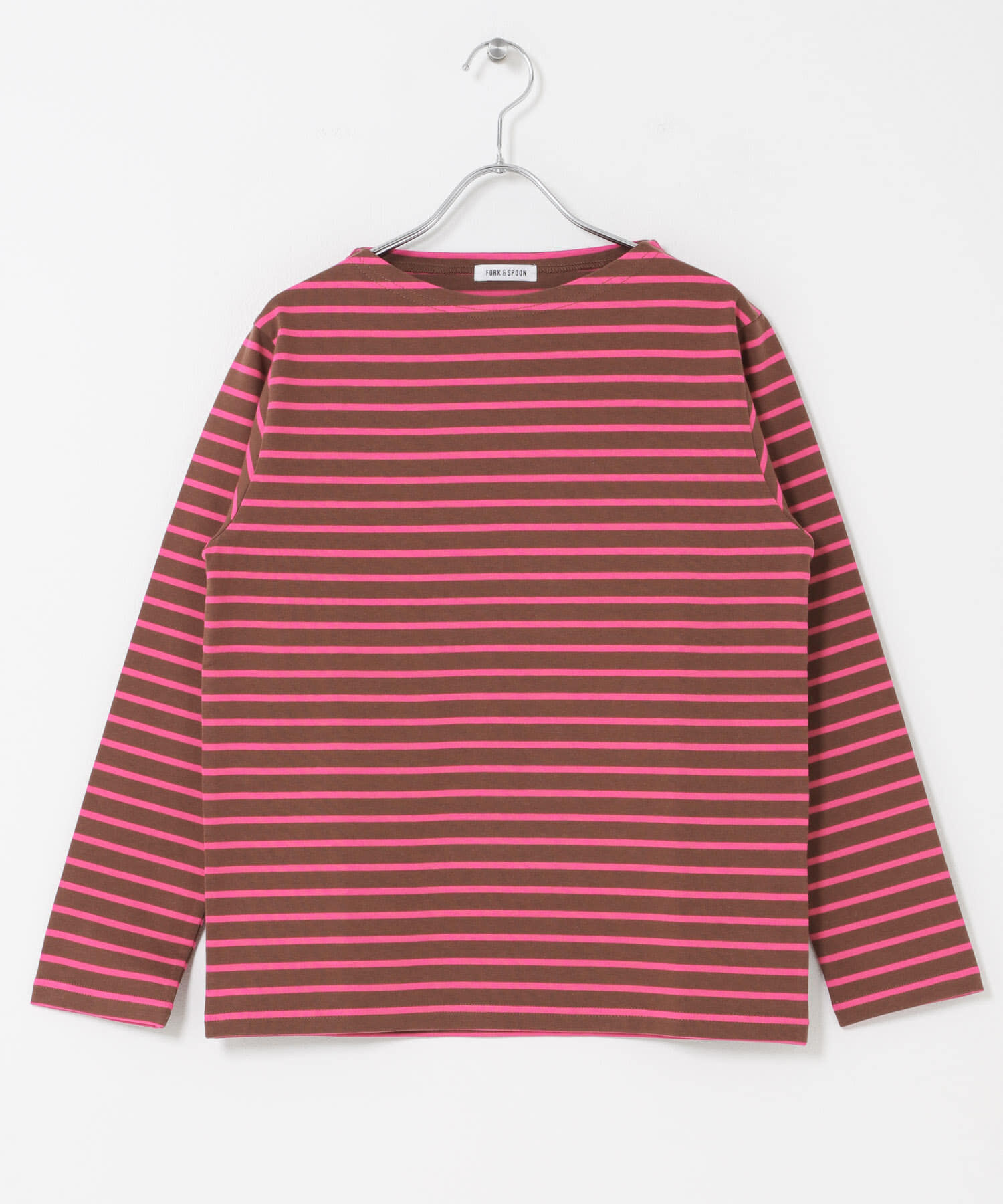 URBAN RESEARCH DOORS「FORK&SPOON　ボートネックボーダー」|Tシャツ・カットソー|