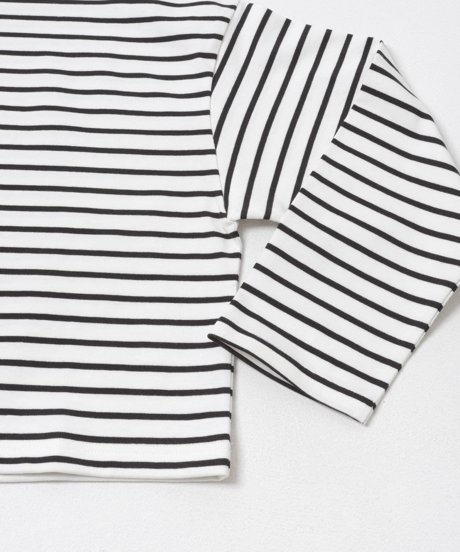 URBAN RESEARCH DOORS「FORK&SPOON　クロップドボートネックボーダー」|Tシャツ・カットソー|