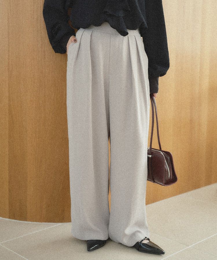 Green Parks「【予約】シーンレスパンツ(無地)」|その他|Light Gray