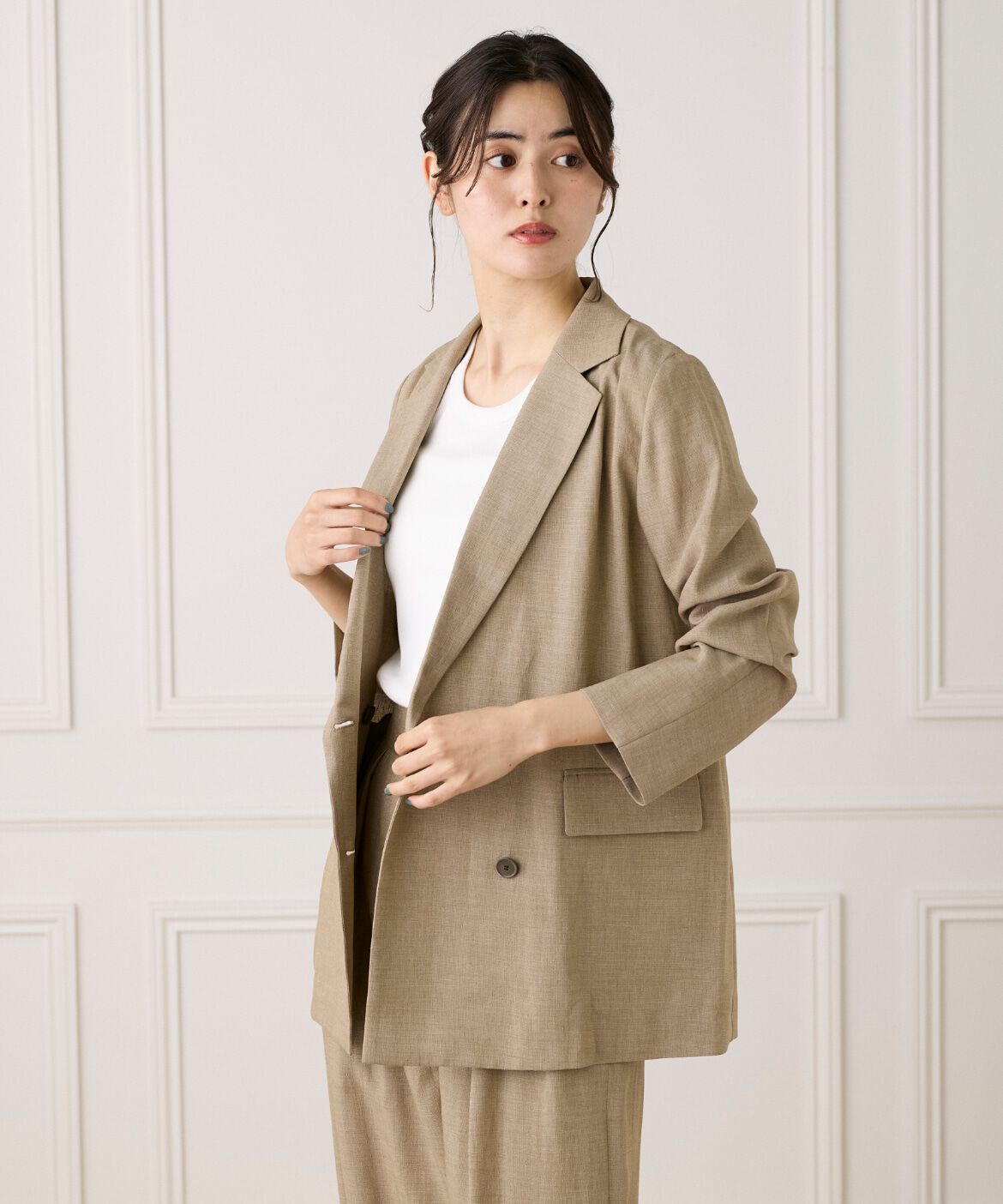 INED「《大きいサイズ》ダブルブレストジャケット《la veille by SUPERIOR CLOSET》」|その他|