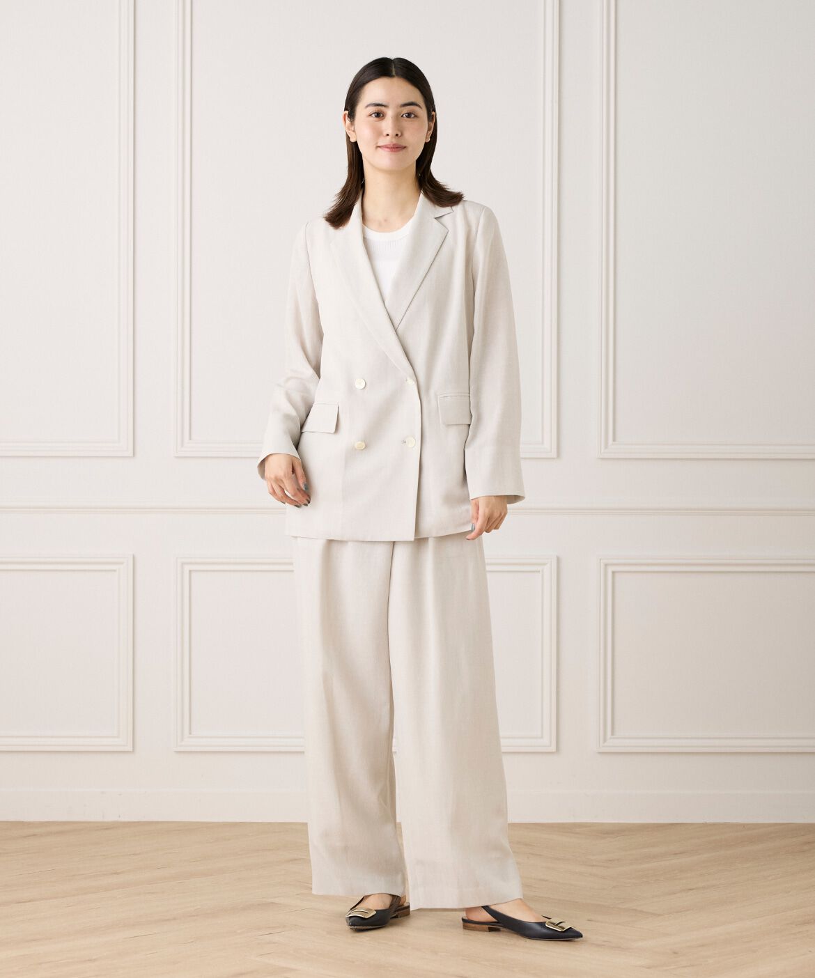 INED「《大きいサイズ》ダブルブレストジャケット《la veille by SUPERIOR CLOSET》」|その他|