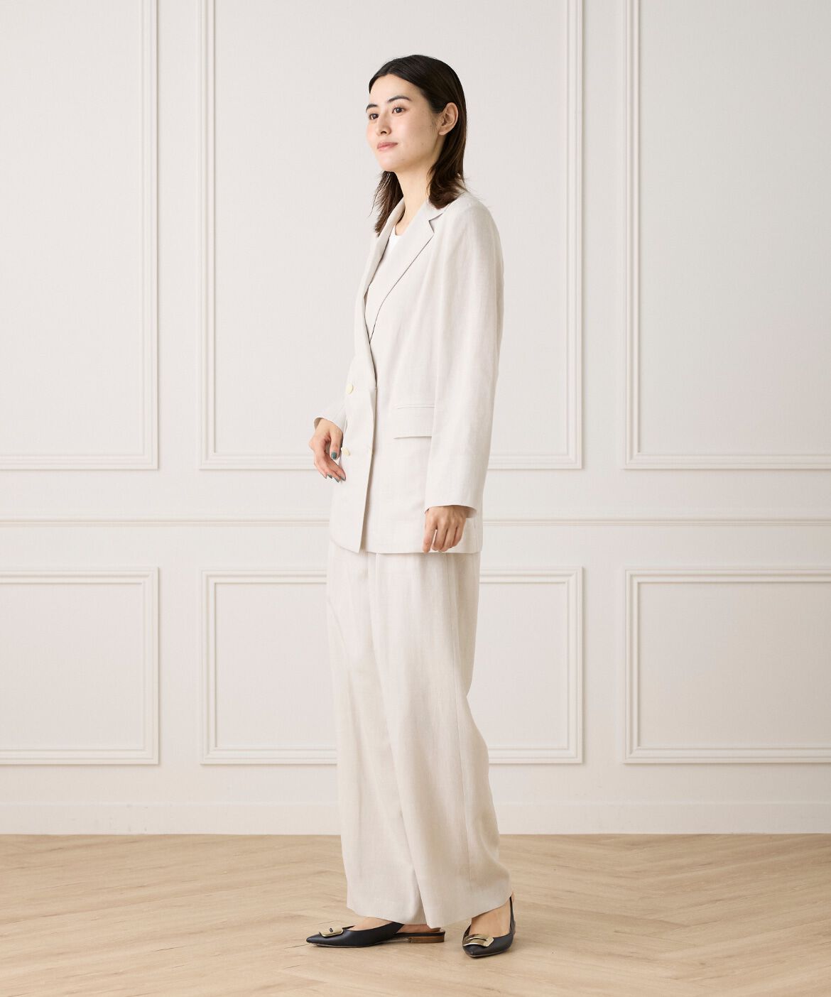INED「《大きいサイズ》ダブルブレストジャケット《la veille by SUPERIOR CLOSET》」|その他|