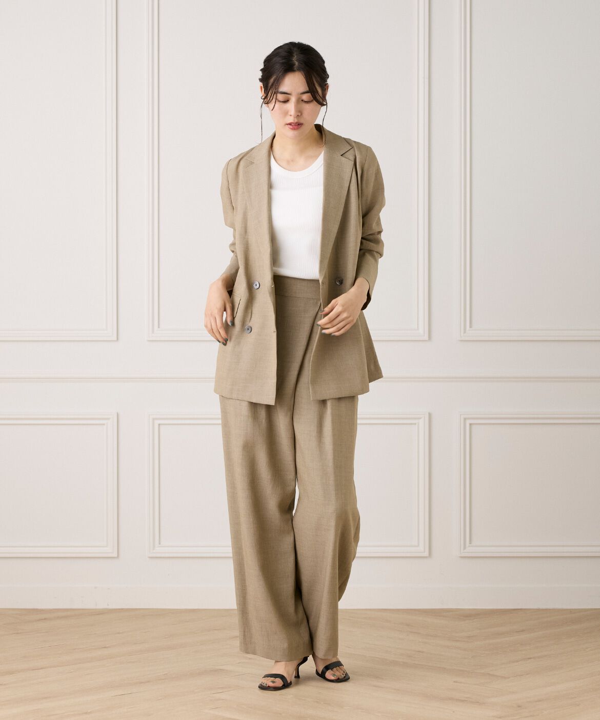 INED「《大きいサイズ》ダブルブレストジャケット《la veille by SUPERIOR CLOSET》」|その他|