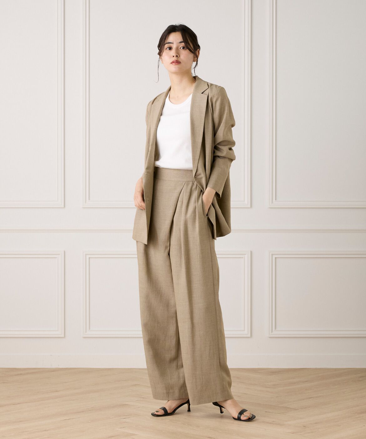 INED「《大きいサイズ》ダブルブレストジャケット《la veille by SUPERIOR CLOSET》」|その他|