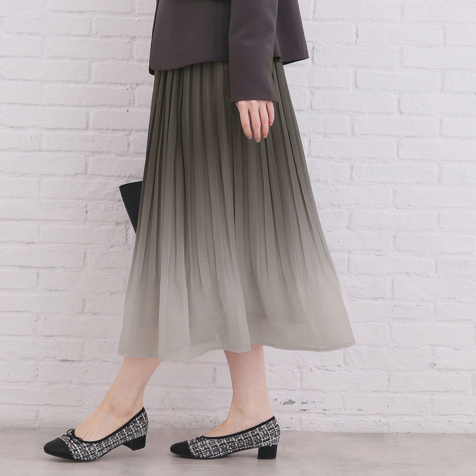 index「《新色追加》選べる丈シフォンプリーツスカート【防シワ／洗濯機OK／6col】」|スカート|