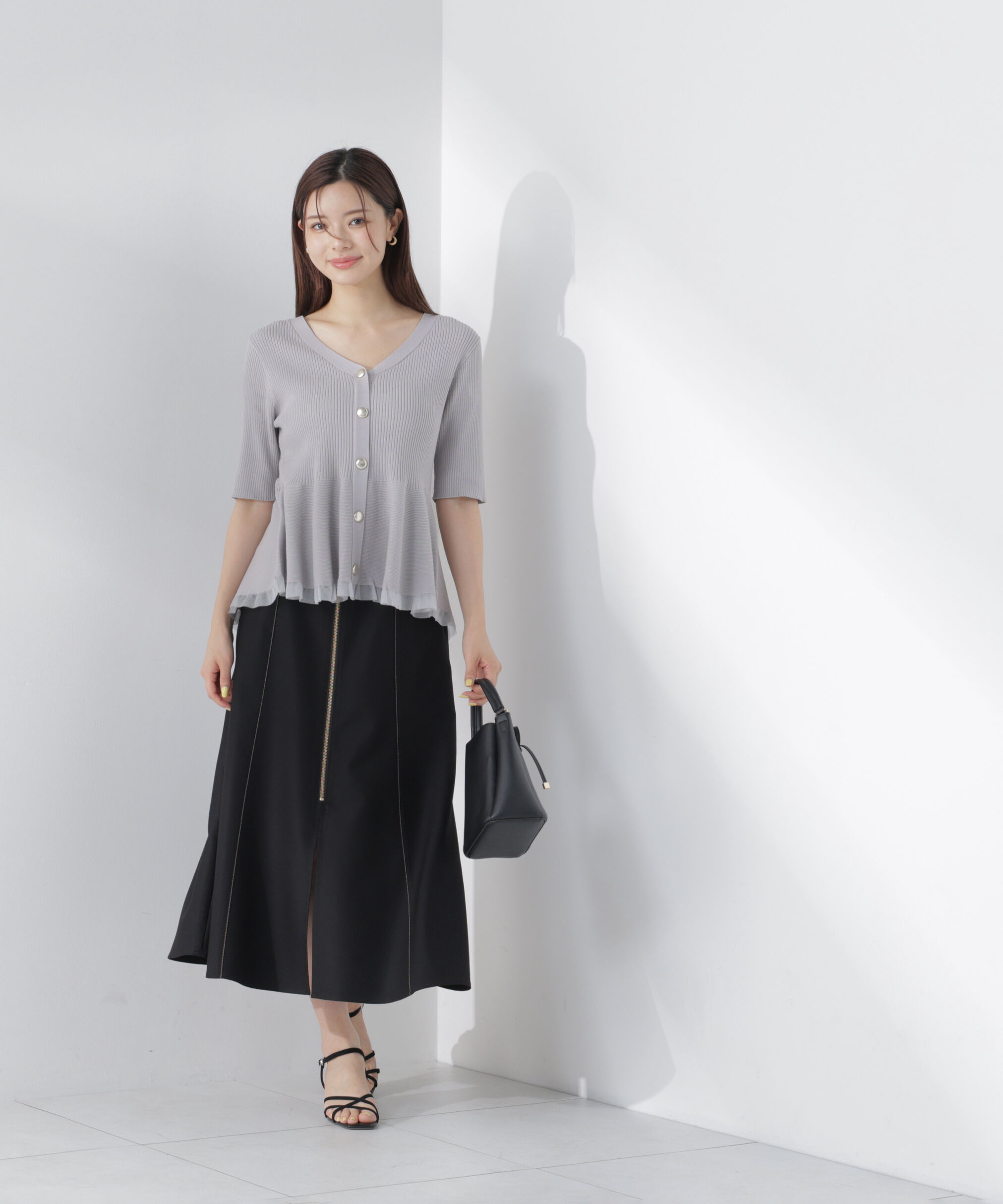 PROPORTION BODY DRESSING「＜中川紅葉さん着用＞フロントジップマーメイドスカート」|スカート|