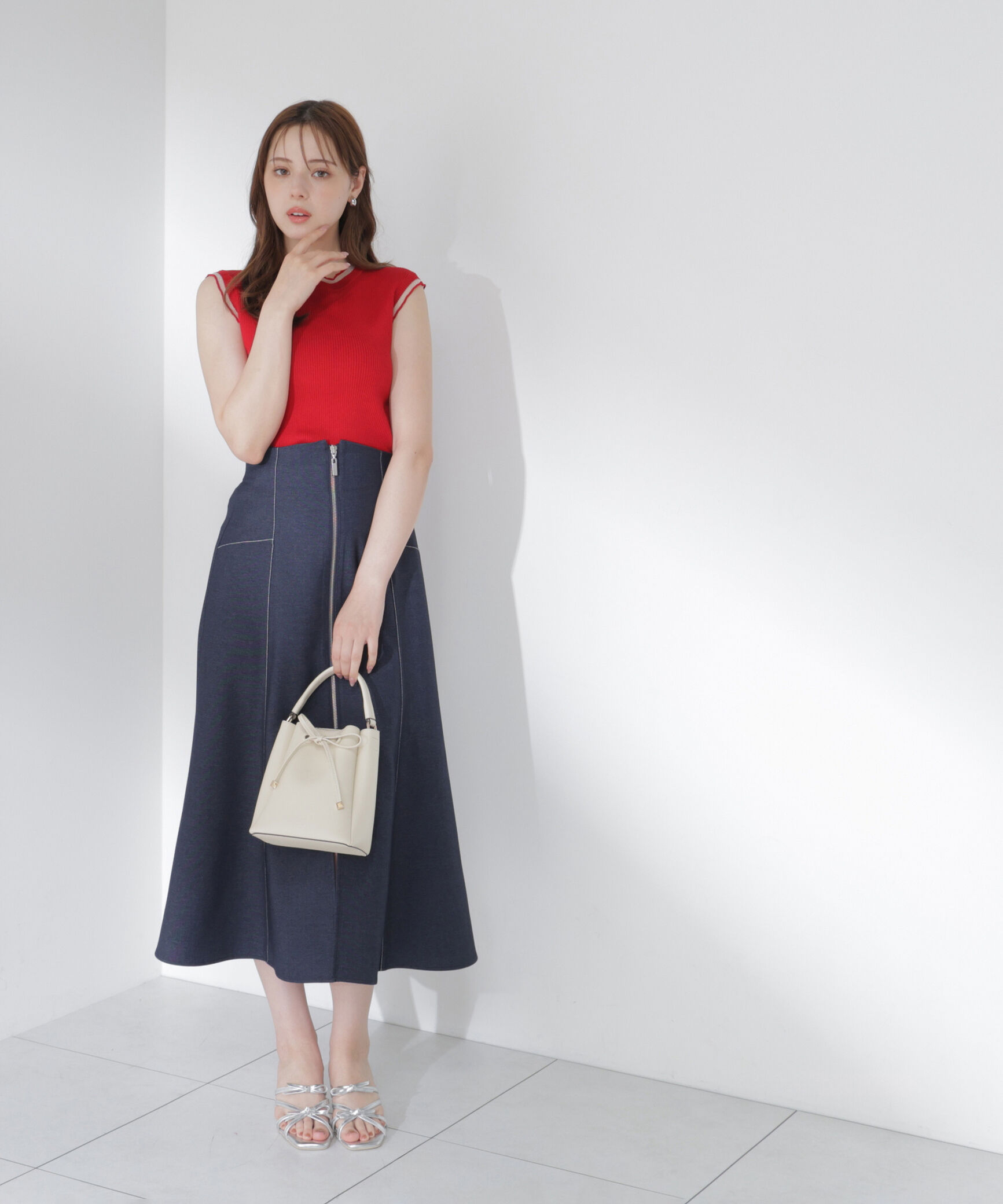 PROPORTION BODY DRESSING「＜中川紅葉さん着用＞フロントジップマーメイドスカート」|スカート|