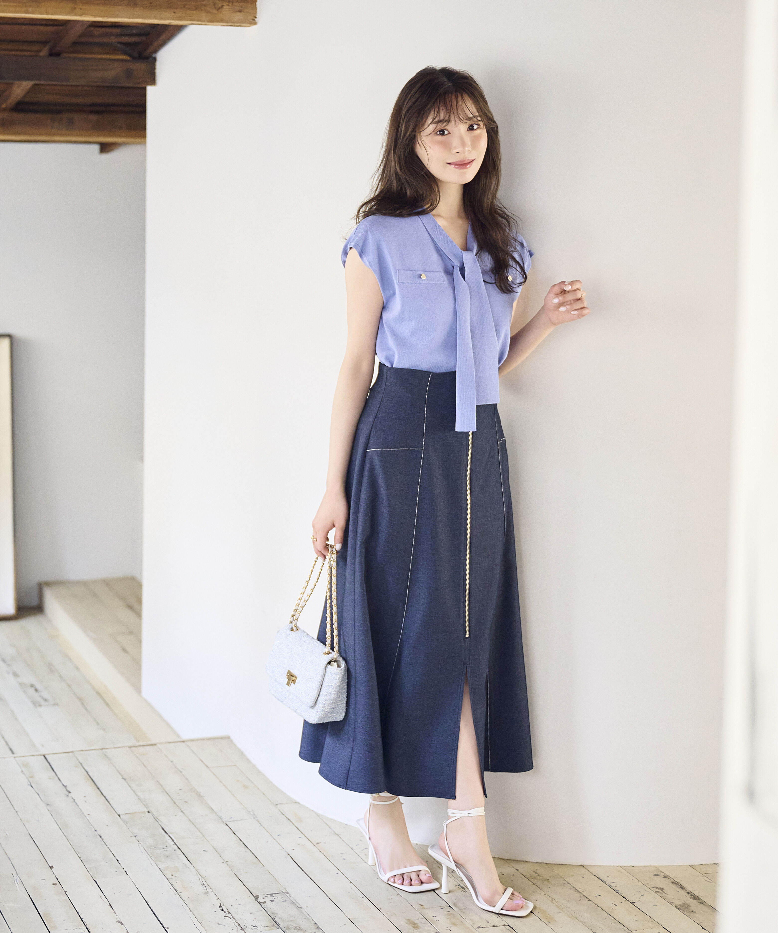 PROPORTION BODY DRESSING「＜中川紅葉さん着用＞フロントジップマーメイドスカート」|スカート|