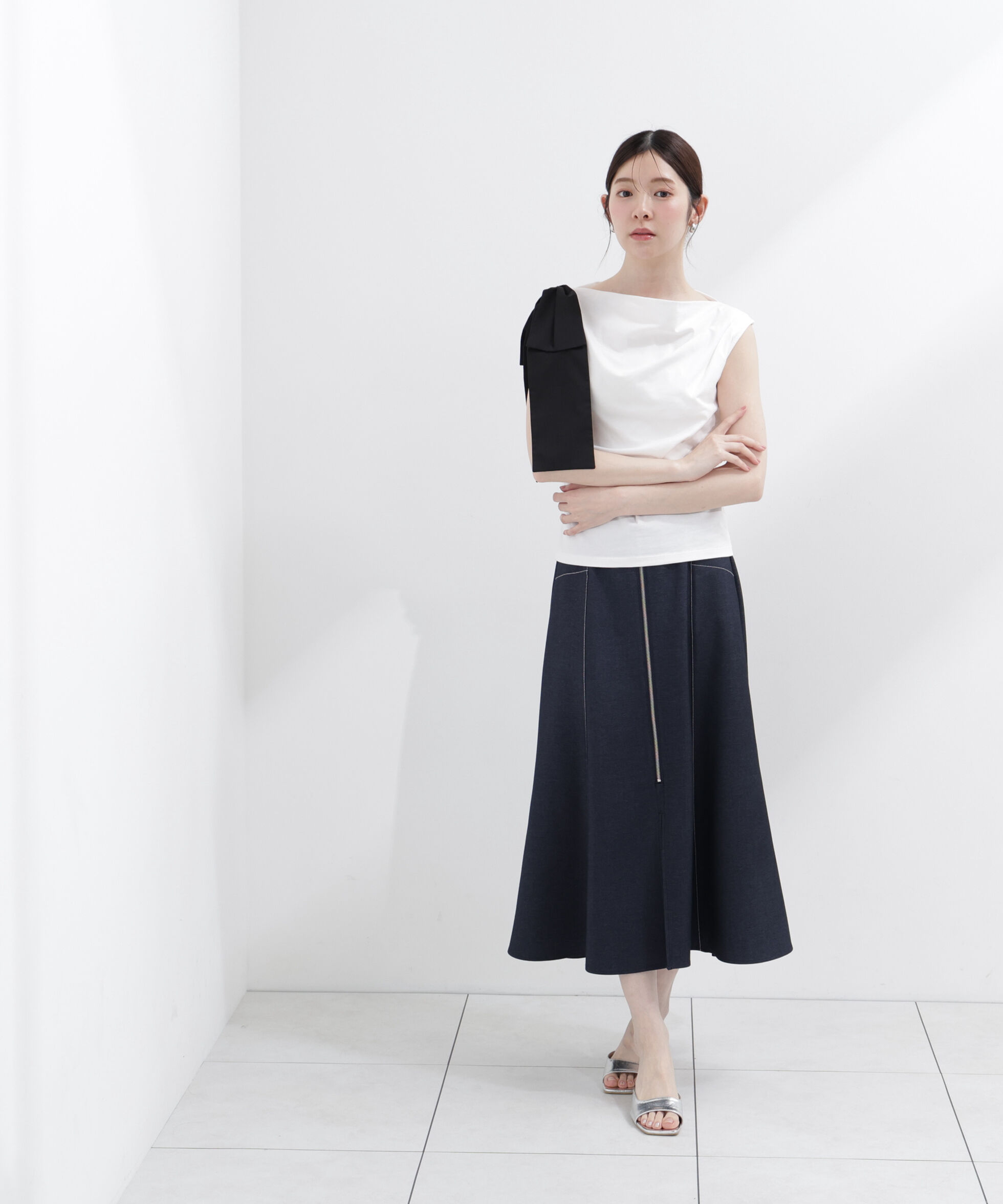 PROPORTION BODY DRESSING「＜中川紅葉さん着用＞フロントジップマーメイドスカート」|スカート|