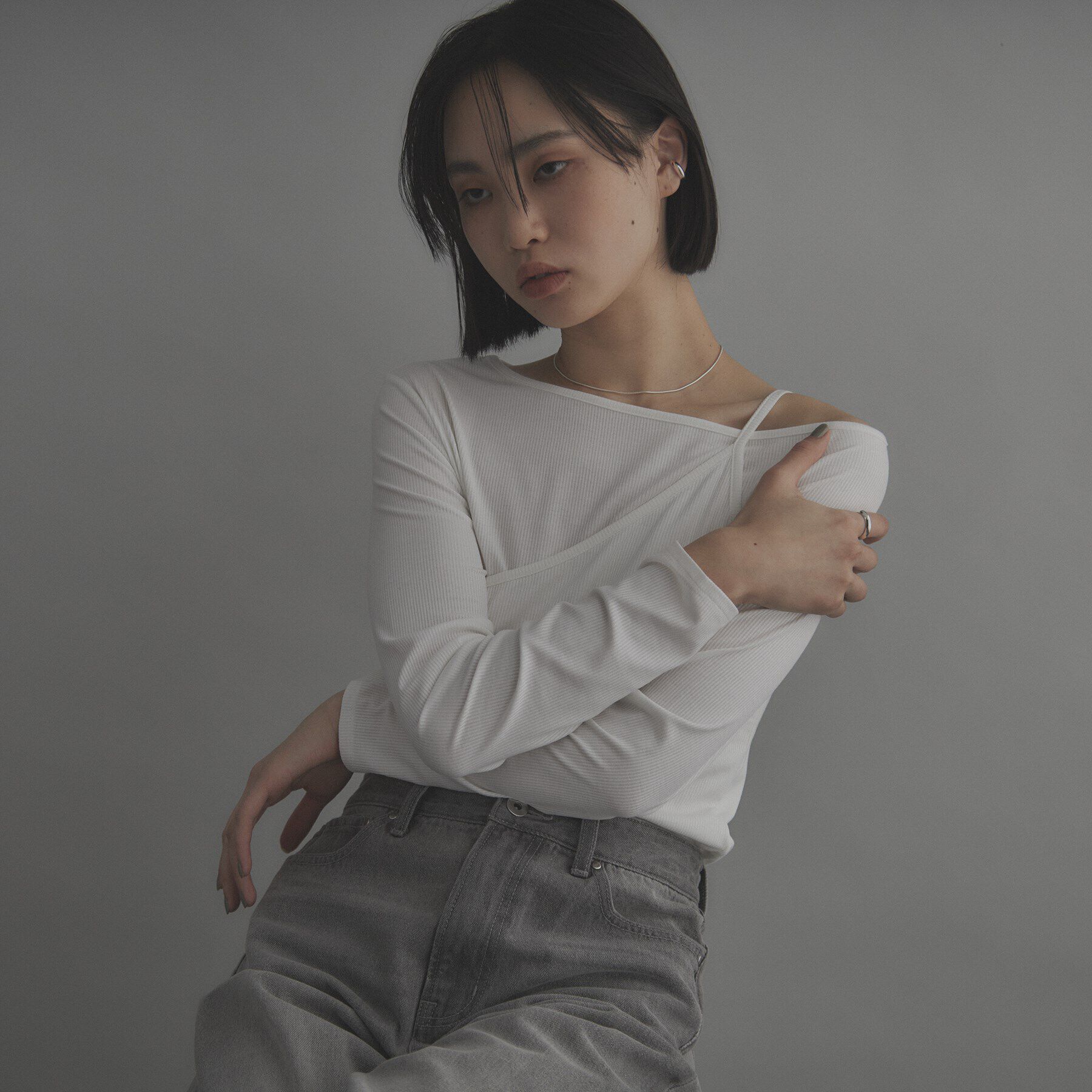 COCOSHNIK ONKITSCH「シルバー リッジイヤーカフ」|イヤーカフ|