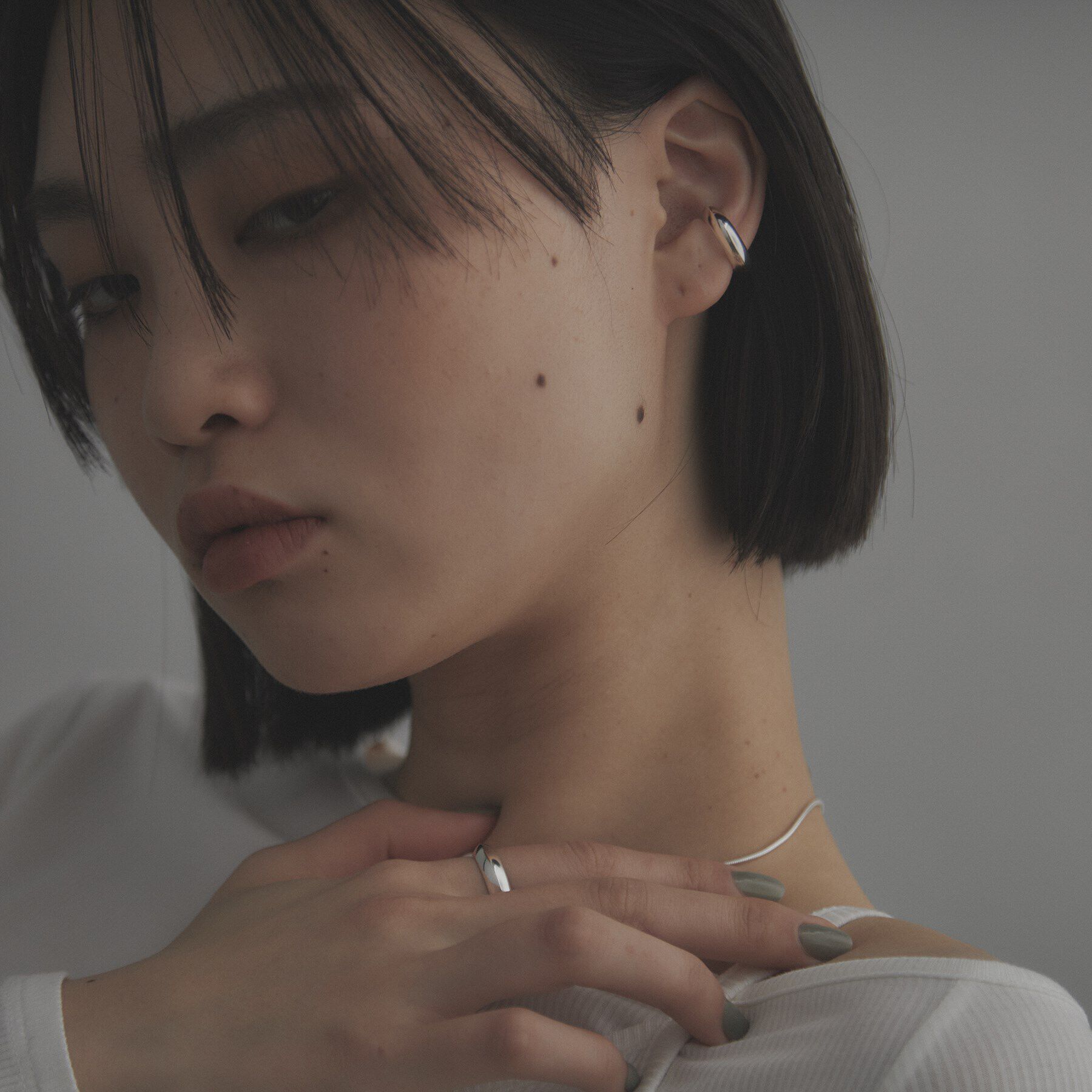 COCOSHNIK ONKITSCH「シルバー リッジイヤーカフ」|イヤーカフ|
