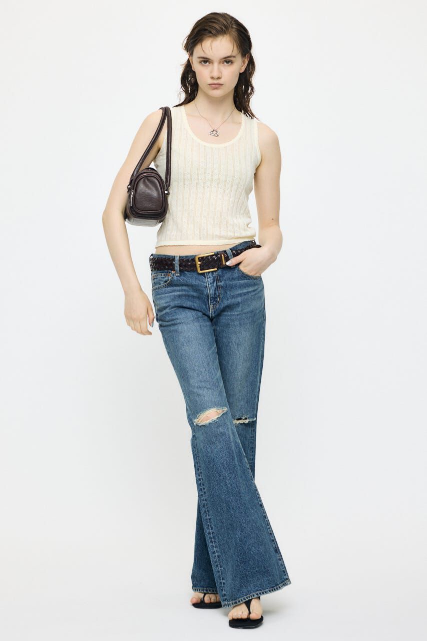 MOUSSY「EYELET KNIT タンク」|タンクトップ|