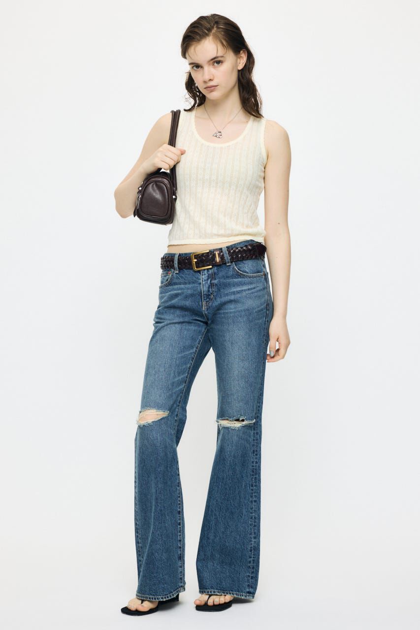MOUSSY「EYELET KNIT タンク」|タンクトップ|