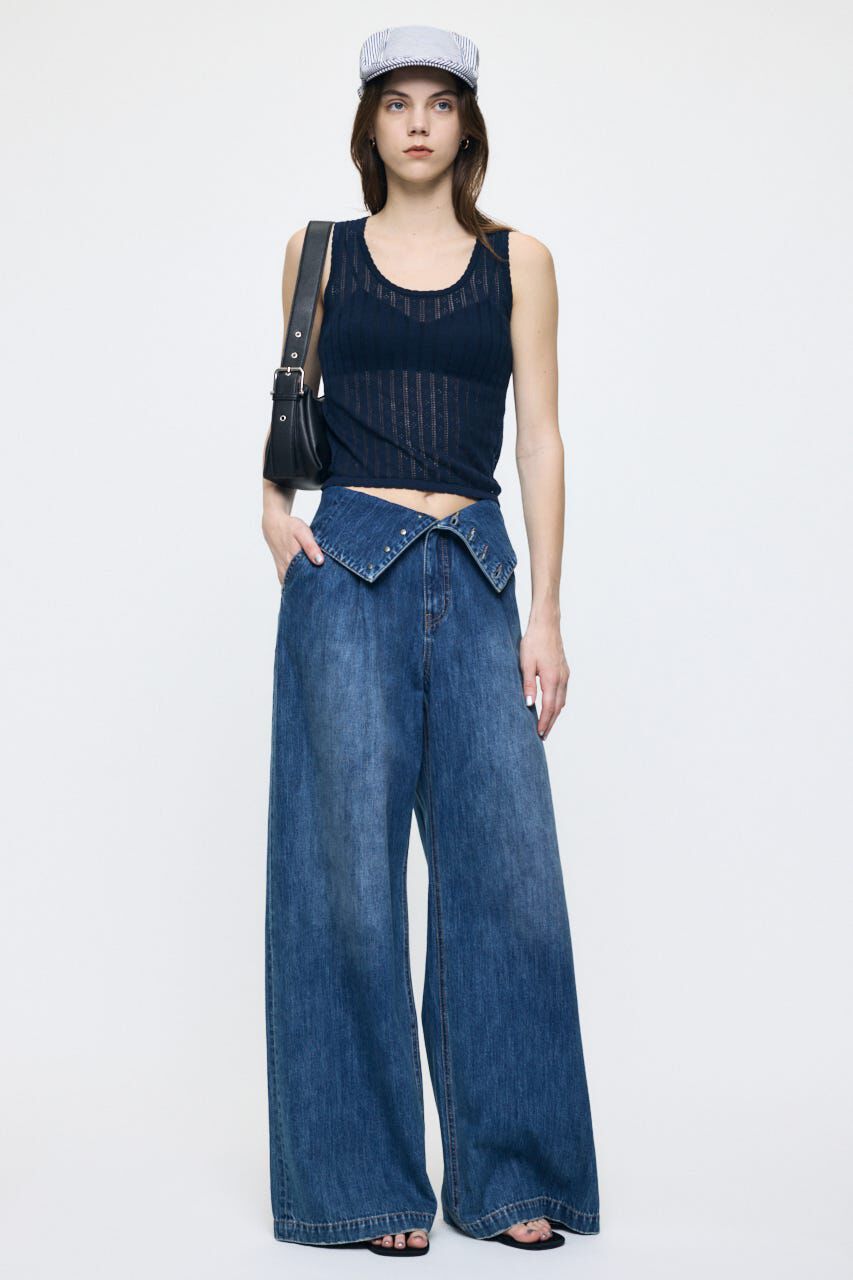MOUSSY「EYELET KNIT タンク」|タンクトップ|