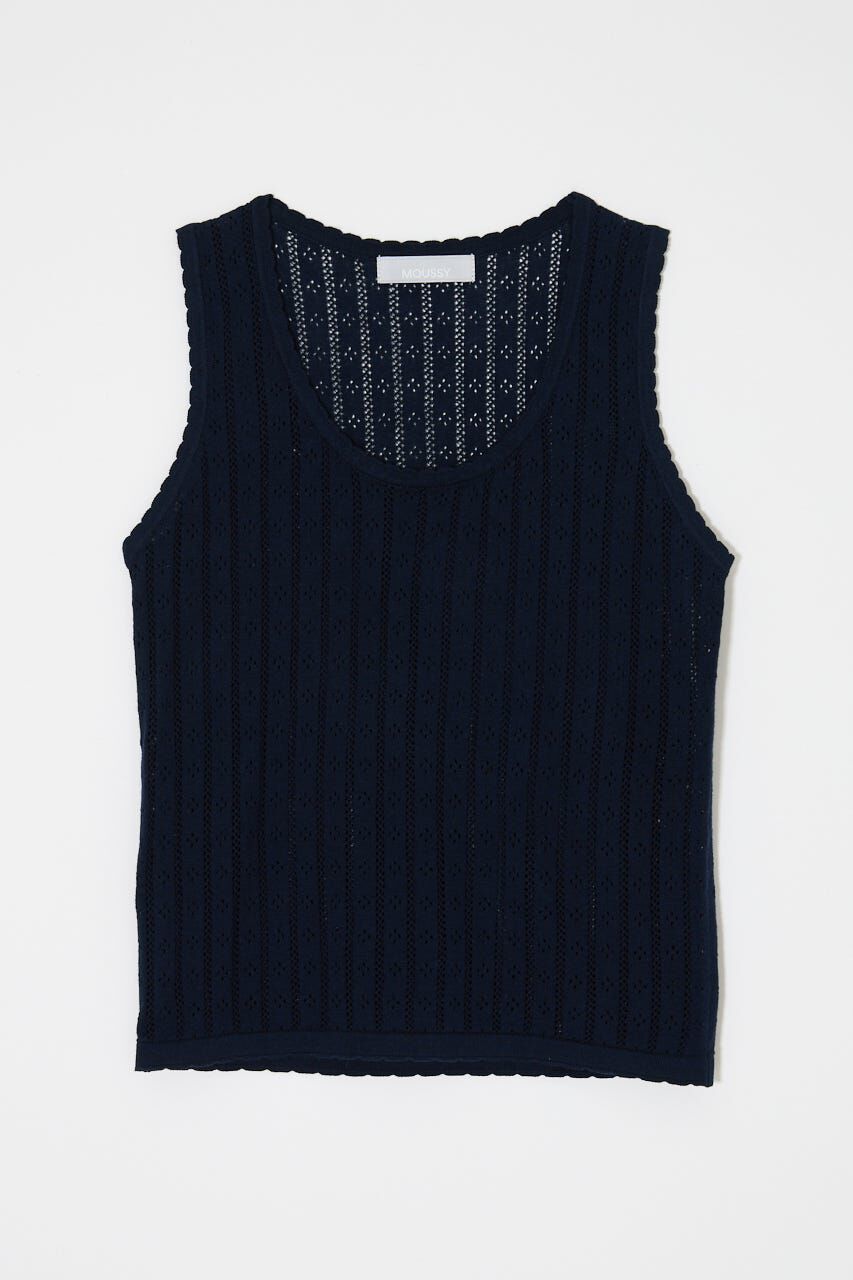 MOUSSY「EYELET KNIT タンク」|タンクトップ|