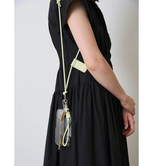ELENDEEK「MULTI SMARTPHONE LEATHER SHOULDER」|その他|ライトグリーン