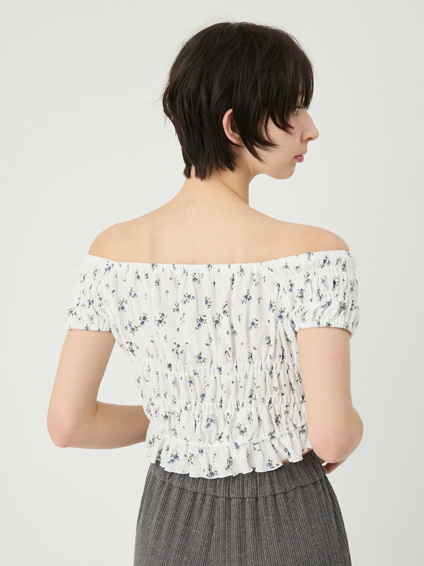LILY BROWN「シャーリングカットトップス」|Tシャツ・カットソー|