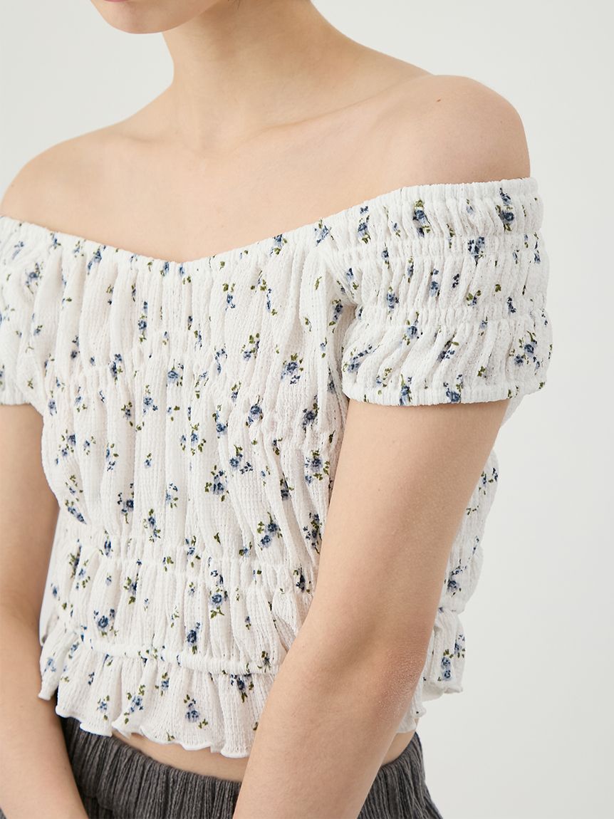 LILY BROWN「シャーリングカットトップス」|Tシャツ・カットソー|