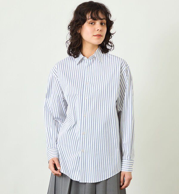 MACKINTOSH PHILOSOPHY「【GREY LABEL】THOMAS MASONレギュラーカラーシャツ」|シャツ・ブラウス|ブルー1