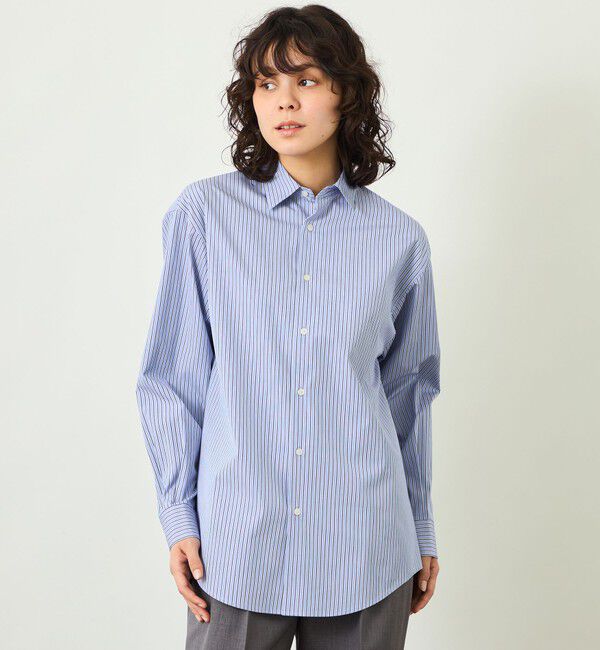 MACKINTOSH PHILOSOPHY「【GREY LABEL】THOMAS MASONレギュラーカラーシャツ」|シャツ・ブラウス|ブルー2