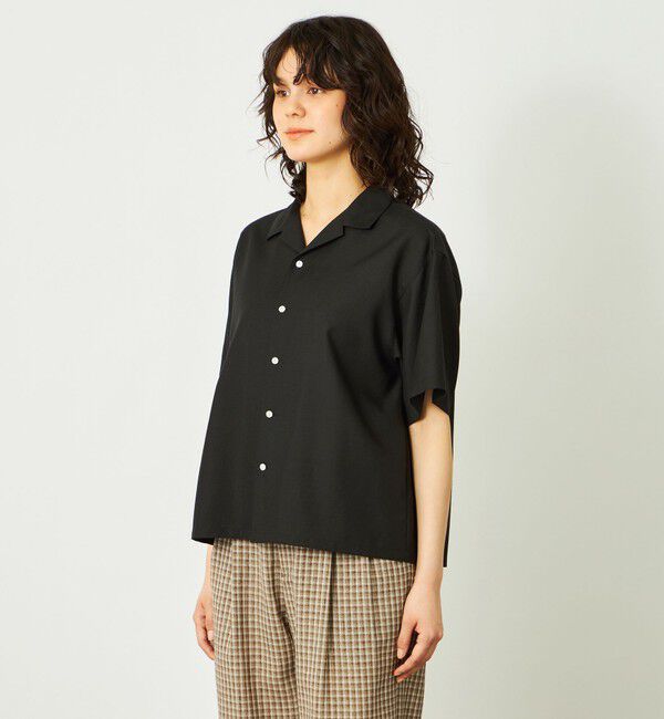 MACKINTOSH PHILOSOPHY「GREY LABEL リネンミックスオープンカラーシャツ」|シャツ・ブラウス|