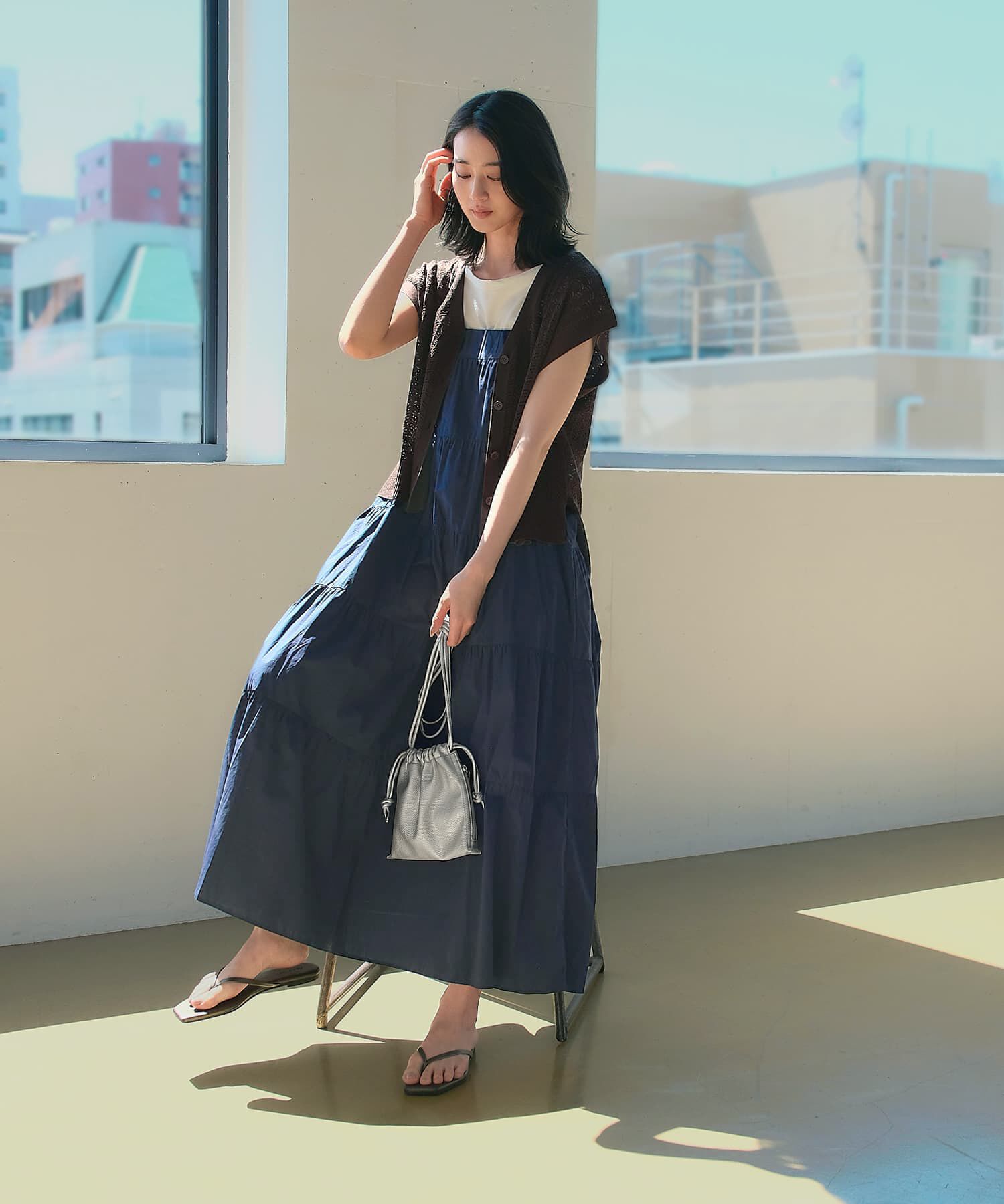STYLE DELI「【LUXE】コットンティアードベアワンピース」|ワンピース|