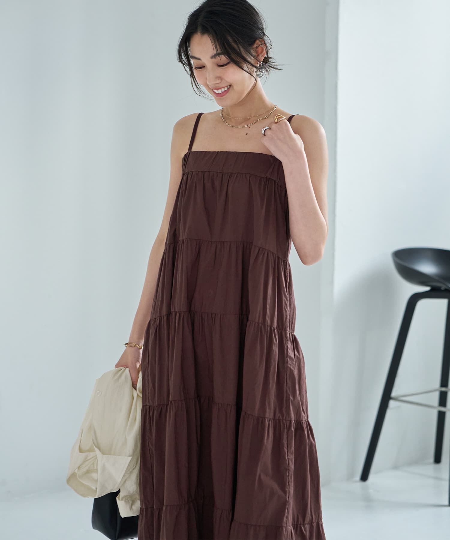 STYLE DELI「【LUXE】コットンティアードベアワンピース」|ワンピース|