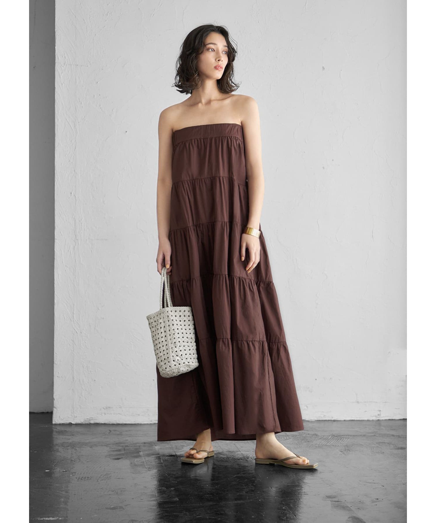 STYLE DELI「【LUXE】コットンティアードベアワンピース」|ワンピース|