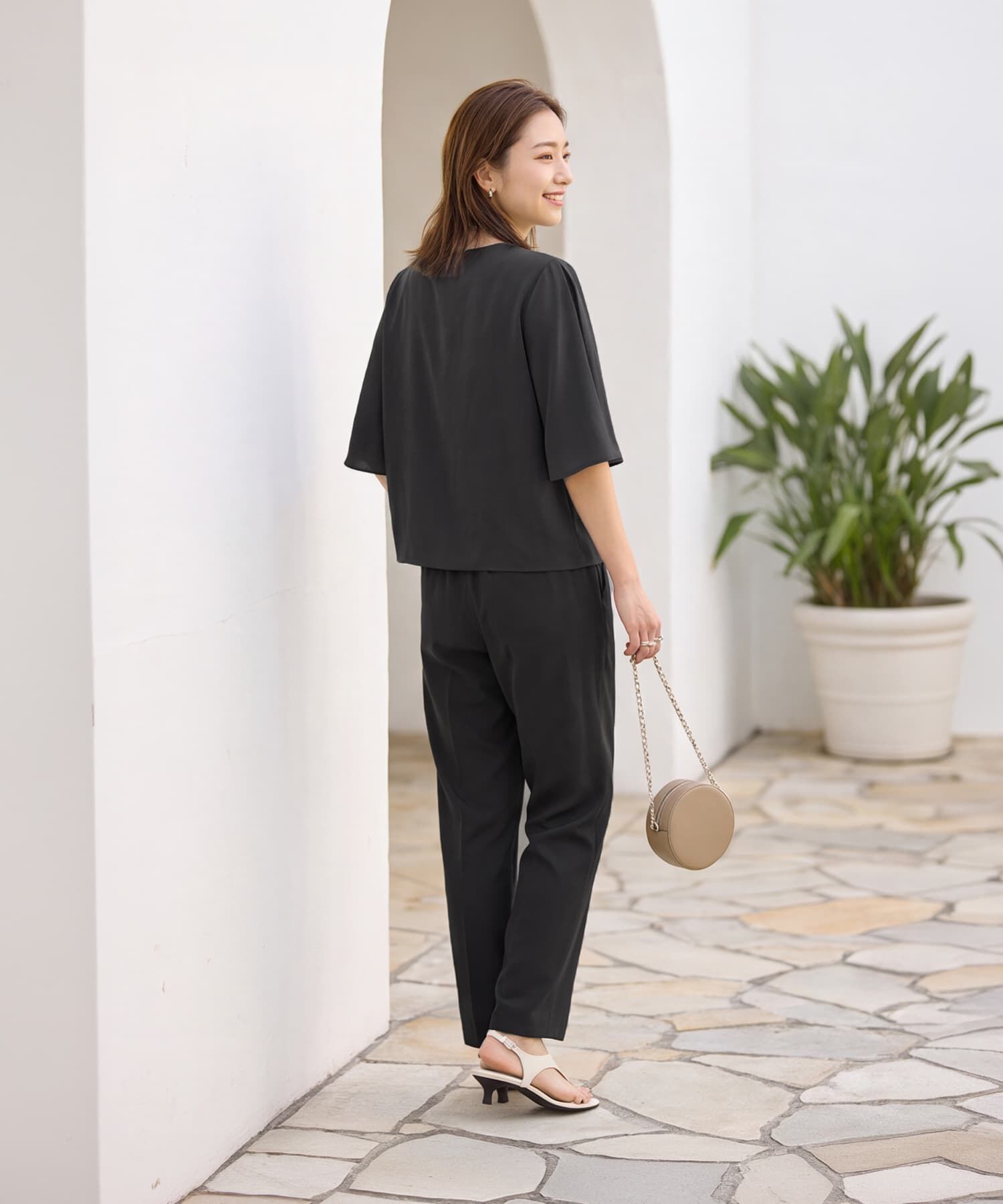STYLE DELI「【selection】パウダリーストレッチシフォン／パンツ」|その他|