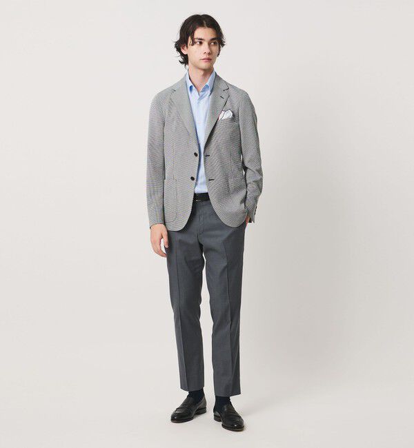 UNITED ARROWS「イージーケア AG パナマ ショートスリーブ ストライプ ボタンダウンカラーシャツ 抗菌防臭 通気性」|シャツ・ブラウス|
