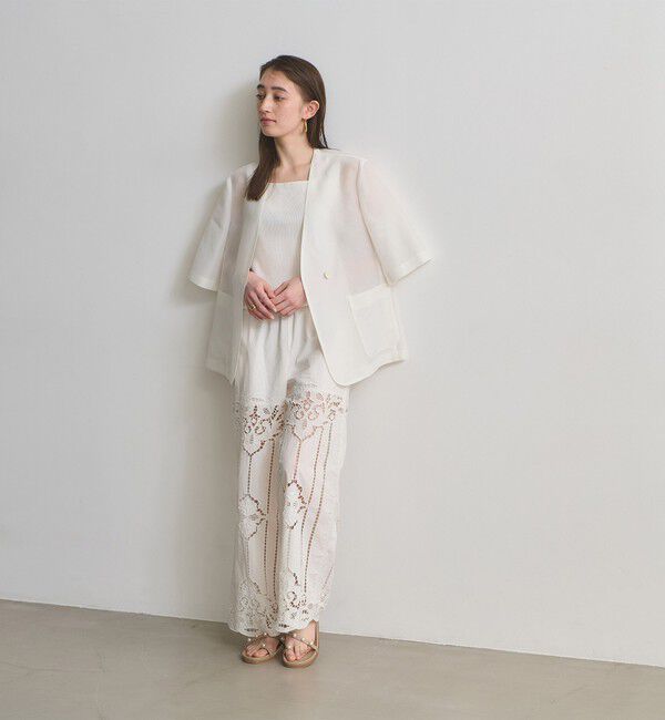 UNITED ARROWS「イミテーションパール トングサンダル」|サンダル|