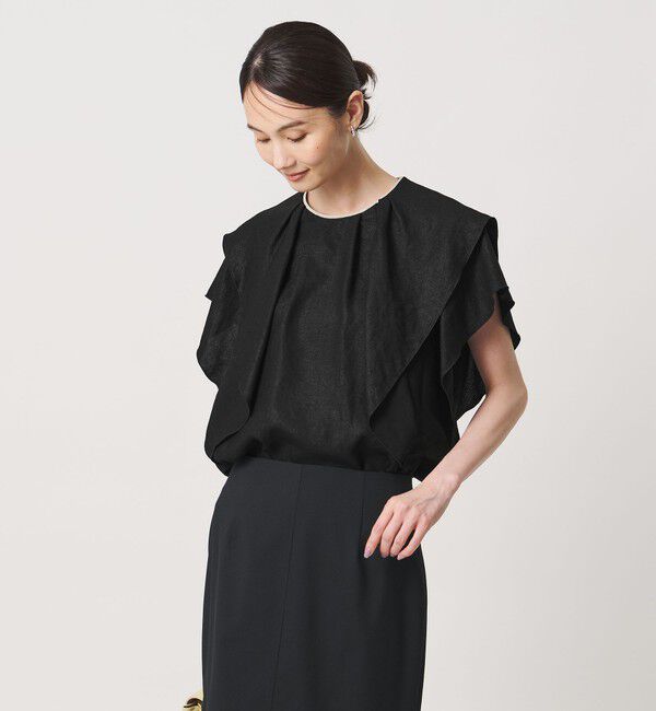 UNITED ARROWS「Spiree IAS フレア ブラウス ‐接触冷感 UVカット ウォッシャブル‐」|シャツ・ブラウス|