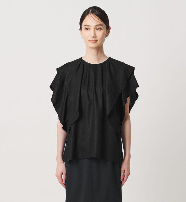 UNITED ARROWS「Spiree IAS フレア ブラウス ‐接触冷感 UVカット ウォッシャブル‐」|シャツ・ブラウス|