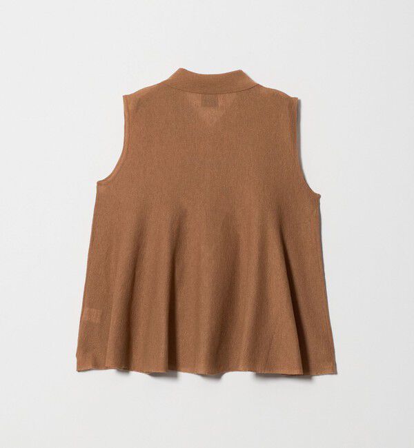UNITED ARROWS「ペプラム フレア ノースリーブ ニット ‐ウォッシャブル‐」|ニット・セーター|