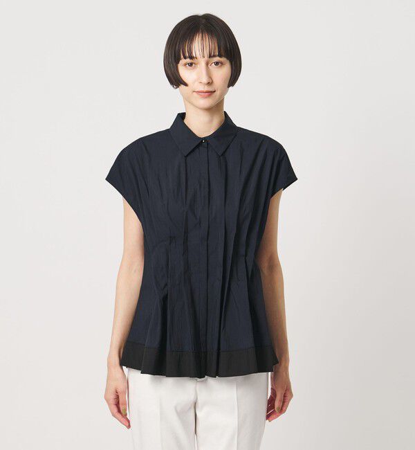 UNITED ARROWS「タック フレンチスリーブ シャツ」|シャツ・ブラウス|