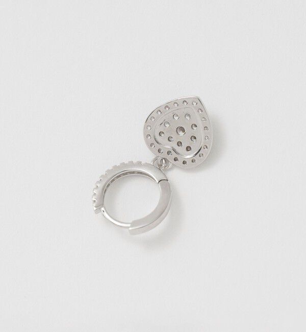 UNITED ARROWS「ハート パヴェ ピアス」|ピアス|