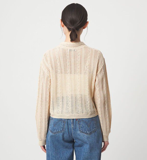 UNITED ARROWS green label relaxing「メッシュ ポロカーディガン ウォッシャブル」|カーディガン|