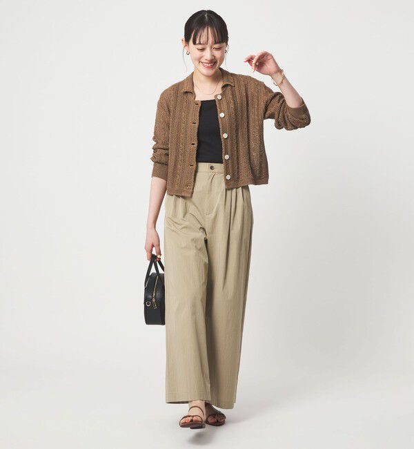 UNITED ARROWS green label relaxing「メッシュ ポロカーディガン ウォッシャブル」|カーディガン|